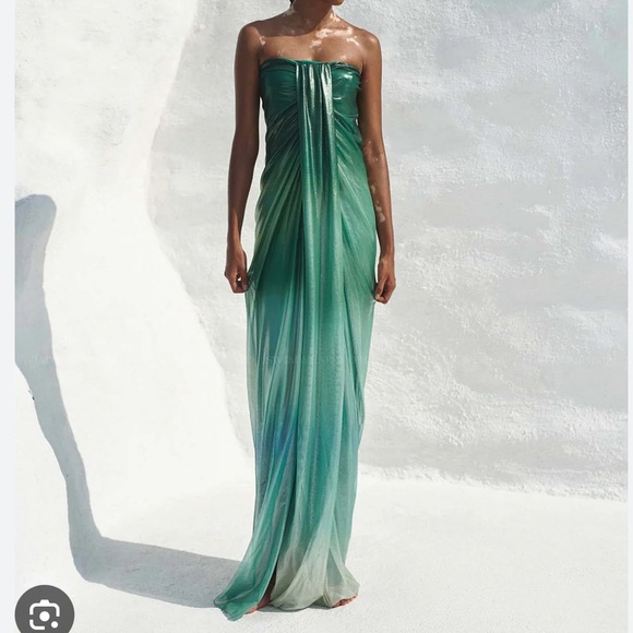 Baobab Collection Dresses & Skirts - Baobab Green Ombre Strapless Maxi Dress